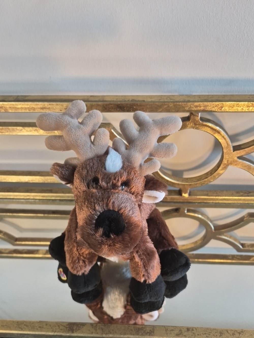 Ganz Webkinz REINDEER Plush, 9", Brown Multi.